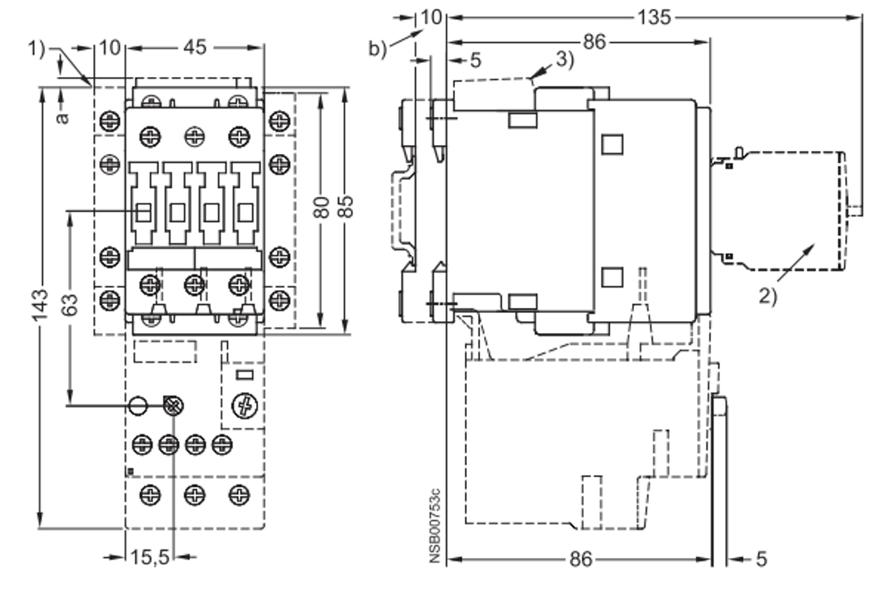 Siemens 3RT1026-1AP60 dimensions