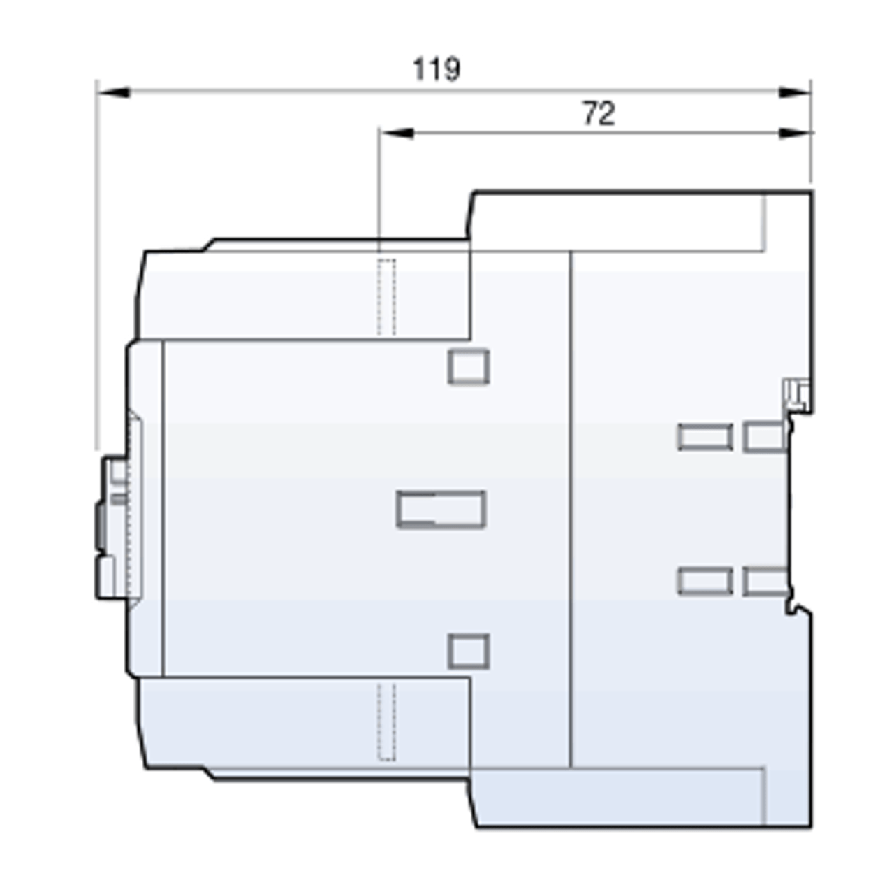 Metasol MC-50A side dimensions