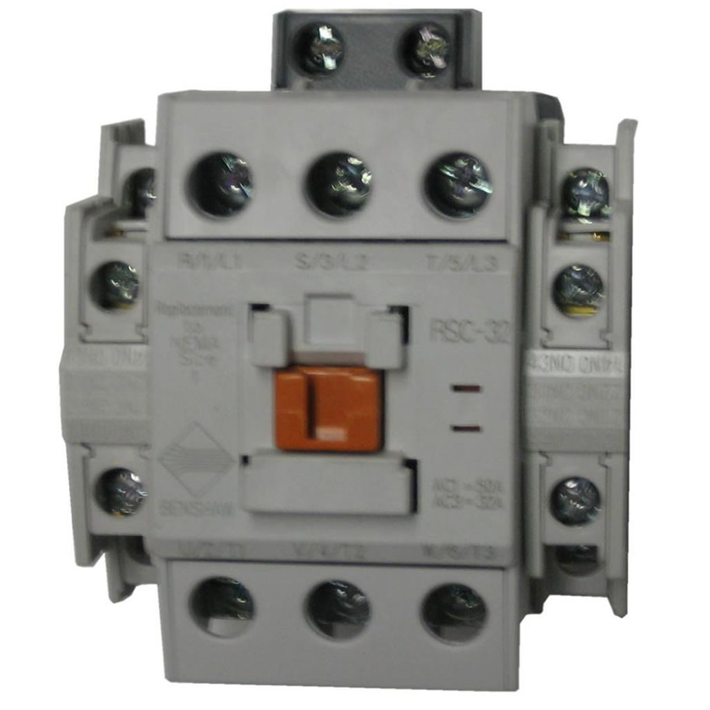 Benshaw RSC-32-6AC120 32A 3-pole IEC contactor front view