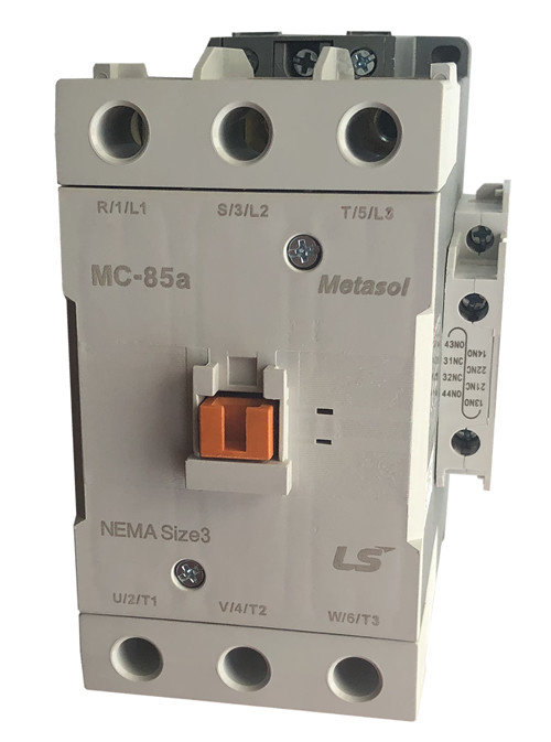 LS Electric MC-85A-AC120 Metasol 85A 3-pole contactor front view