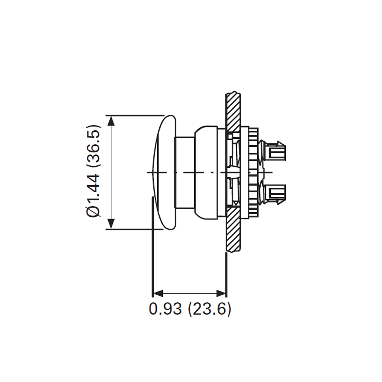 Eaton M22-DRP-S dimensions