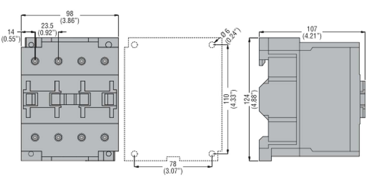 Lovato 11BF8040 02460 dimensions