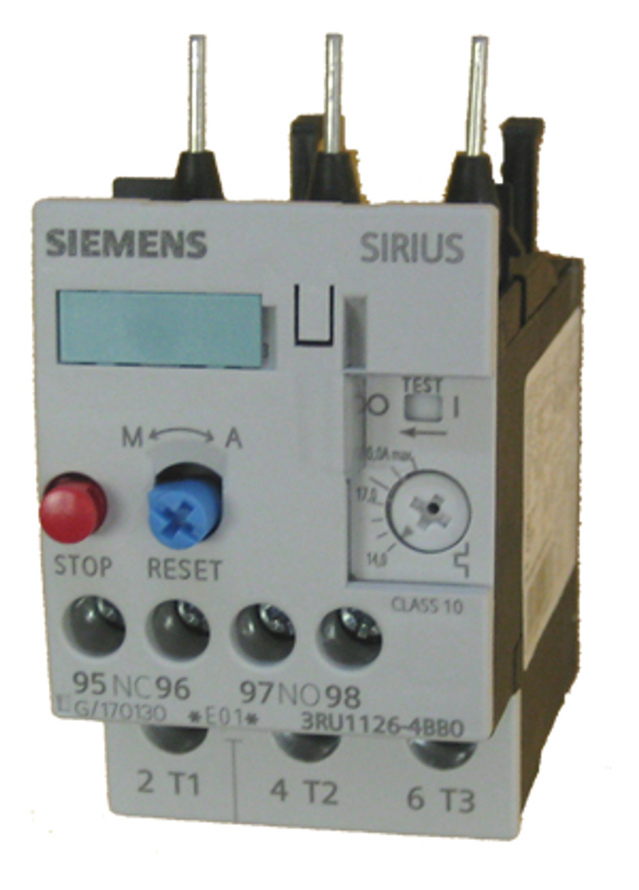 Siemens 3RU1126-4BB0 thermal overload relay