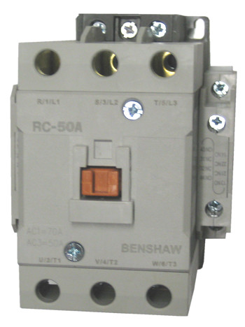 Benshaw RC-50A-56AC120 RediStart 50A 3-pole contactor front view
