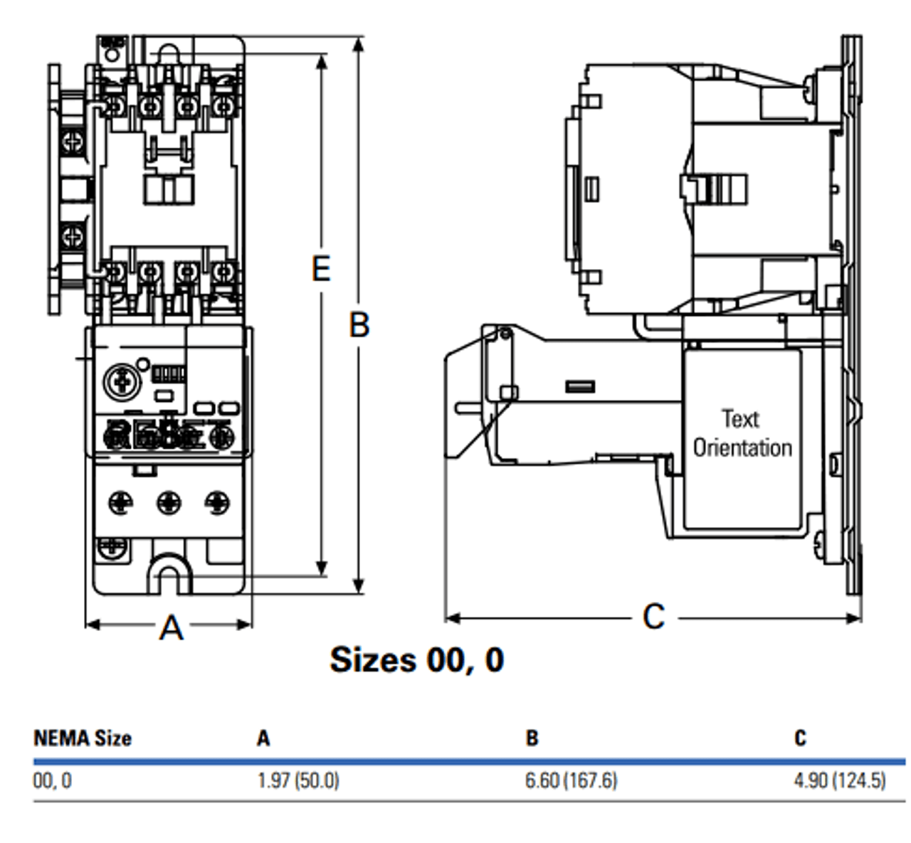 Eaton AN19BNO Dimensions