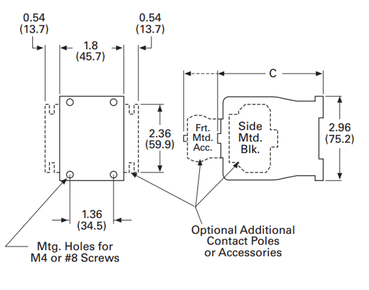 Eaton D15CR40 dimensions