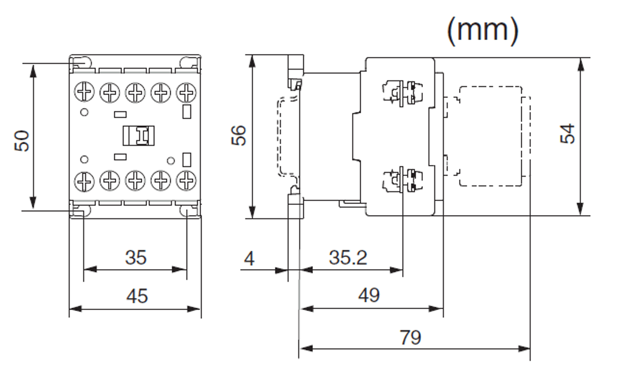 Allen Bradley 700-K22Z dimensions