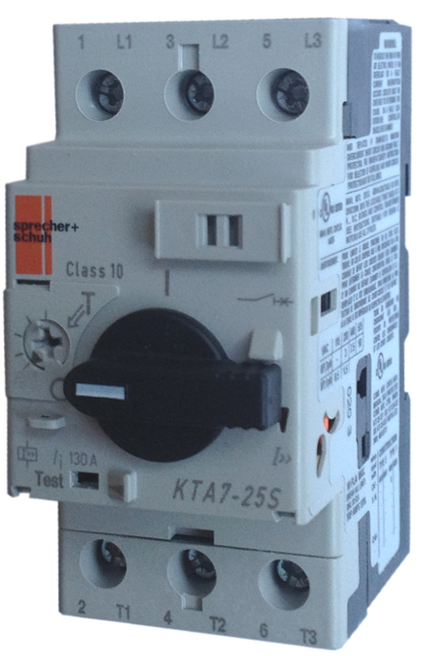 Sprecher + Schuh KTA7-25S Motor Circuit Controller Class 10