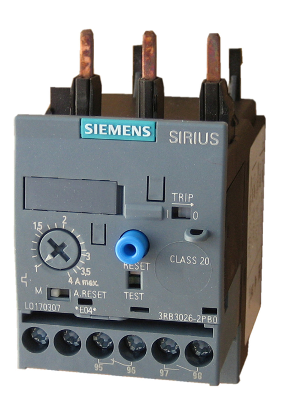 Siemens 3RB3026-1SB0 electronic overload relay