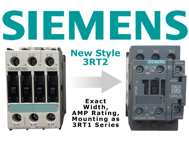 Siemens Sirius 3RT2026-1BB40 3 pole 25 AMP 24 volt DC contactor Siemens Sirius 3RT2026-1BB40 3 pole 25 AMP 24 volt DC contactor
