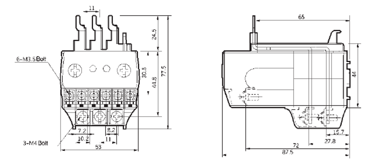 Benshaw SPE22-3PR-22A dimensions