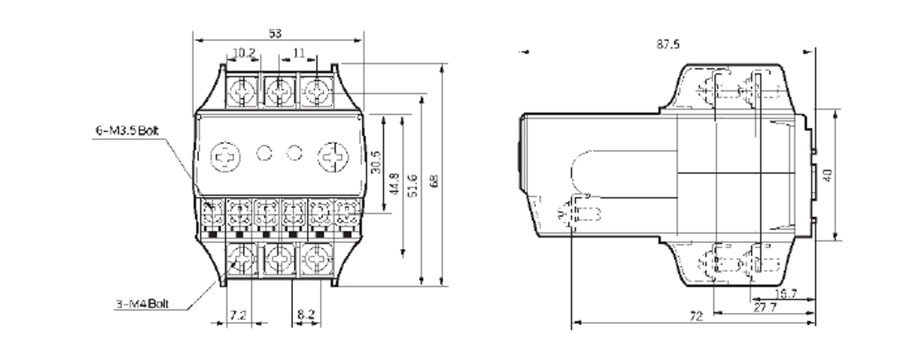 Benshaw SPE22-3SR-22A dimensions
