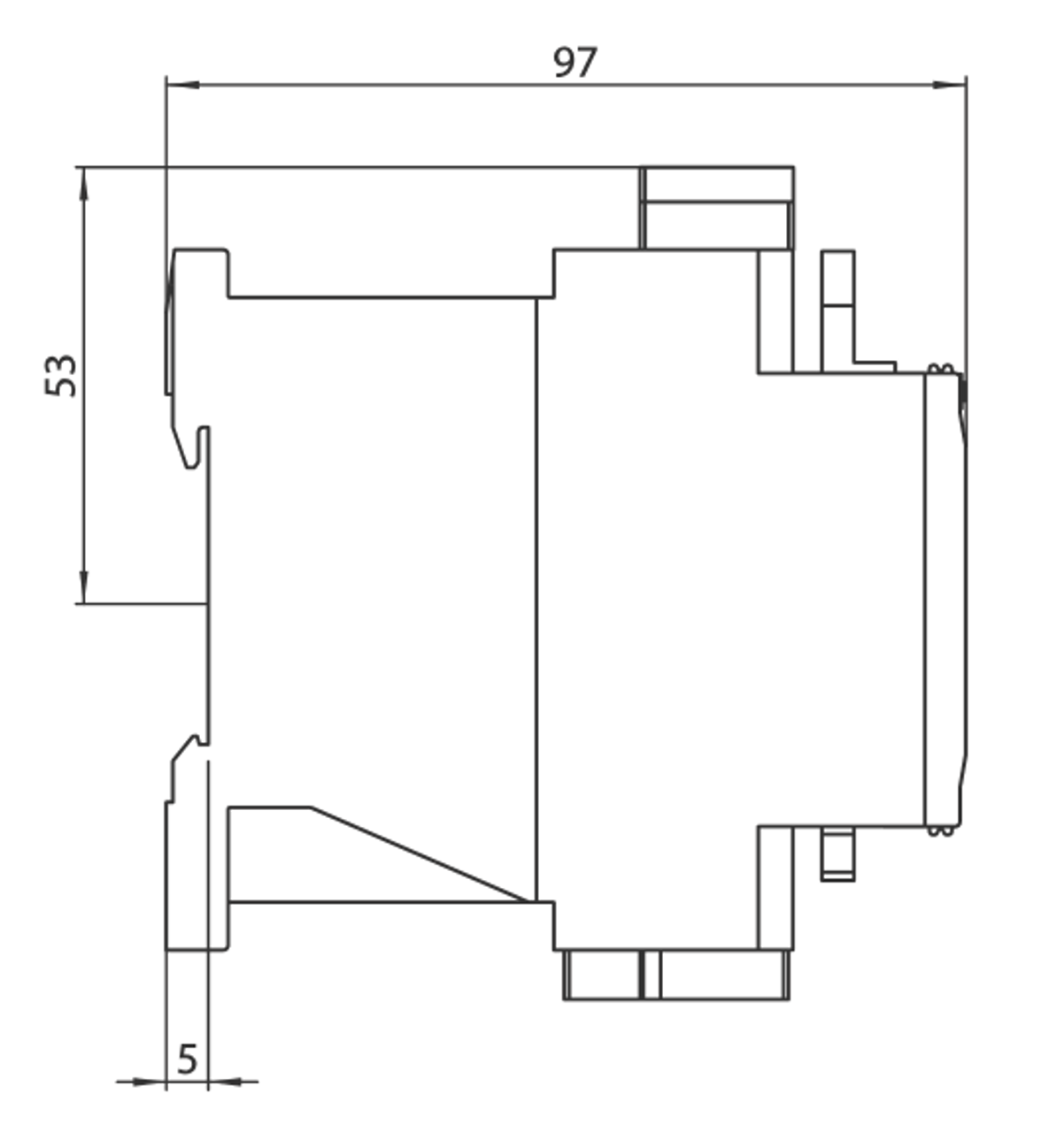 Siemens 3RA2323-8XB30-1AC2 side dimensions