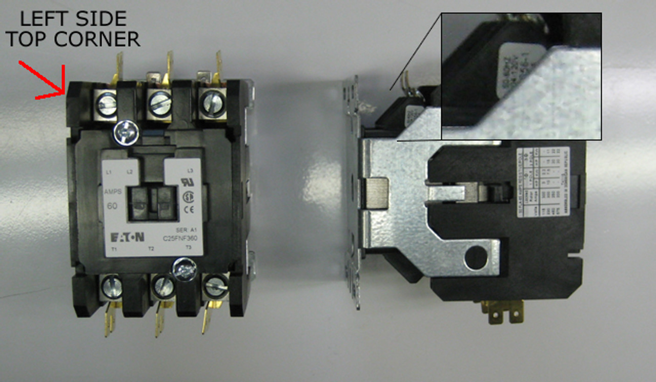 Eaton C25FNF375C coil location