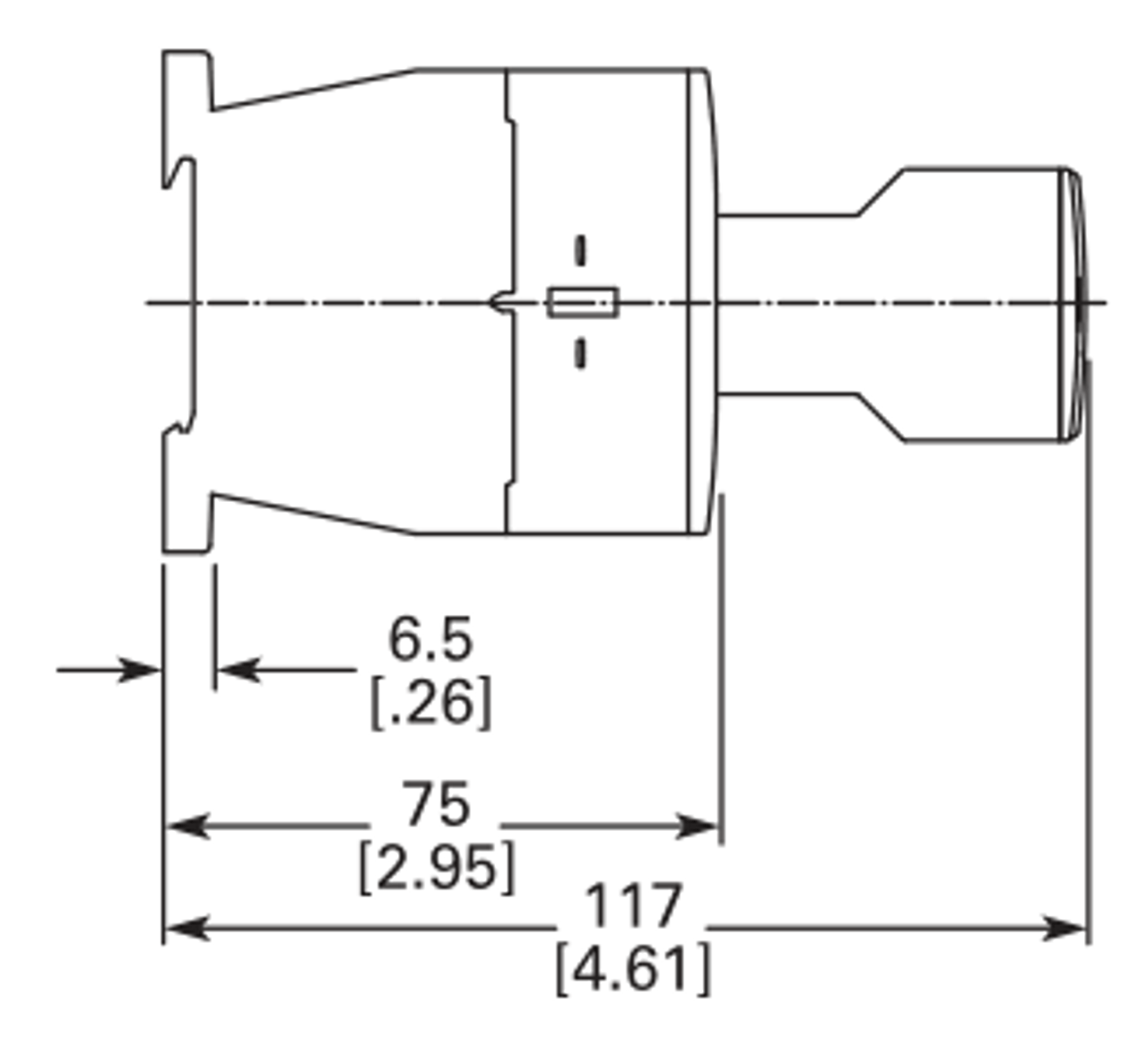 Eaton XTRE10B31C side dimensions