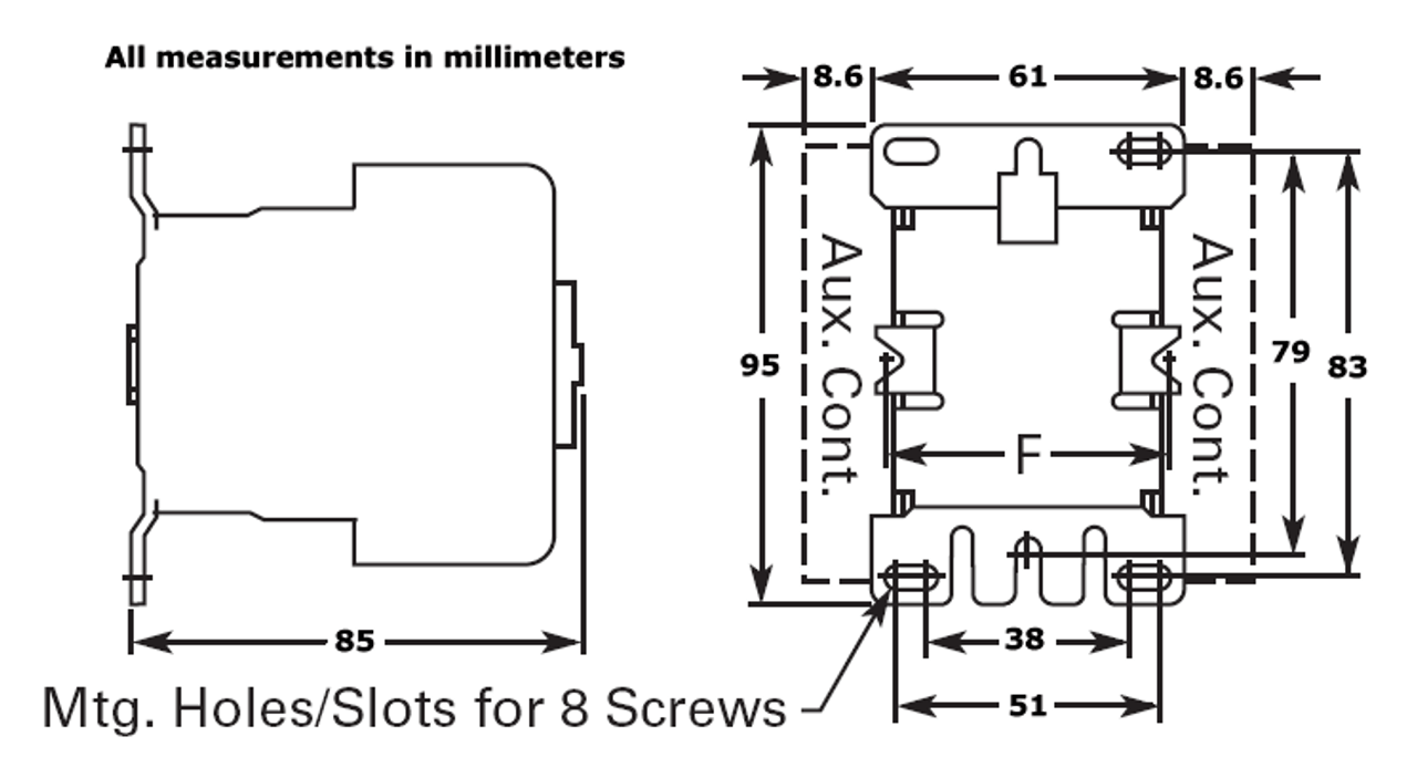 Eaton C25DND225E dimensions