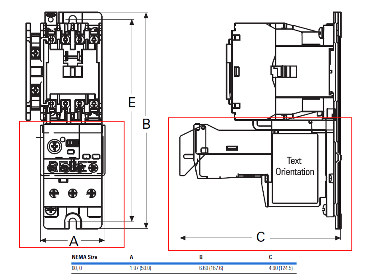 Eaton C440A1A005SF00 dimensions