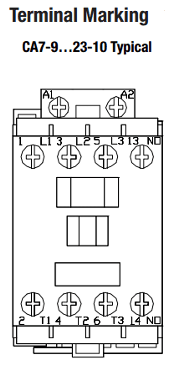 CA7-12-10-600 terminal markings