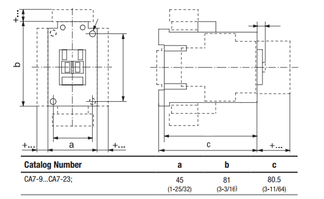 CA7-12-10-600 dimensions