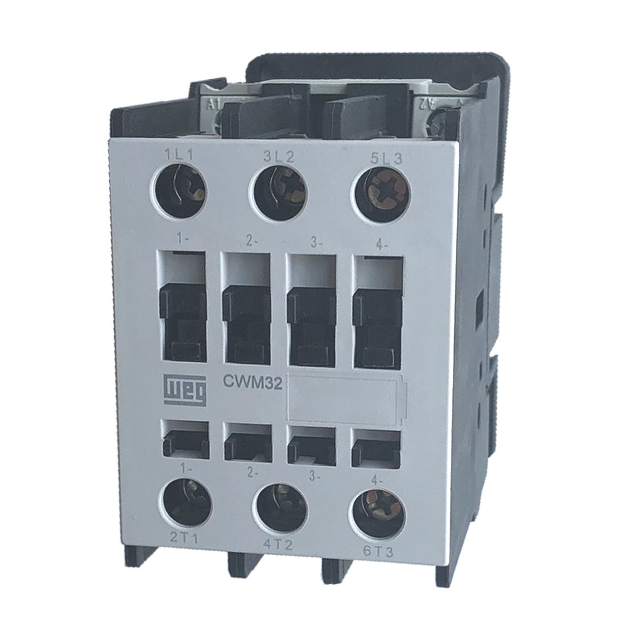 WEG CWM32 IEC 32A 3-pole contactor front view