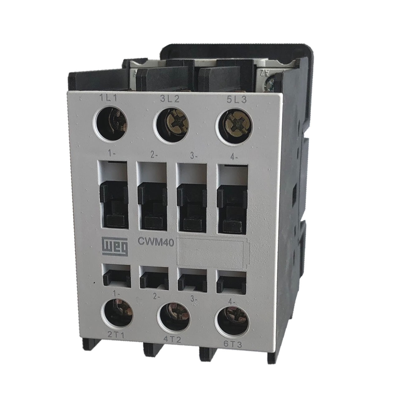 WEG CWM40 IEC 40A 3-pole contactor front view