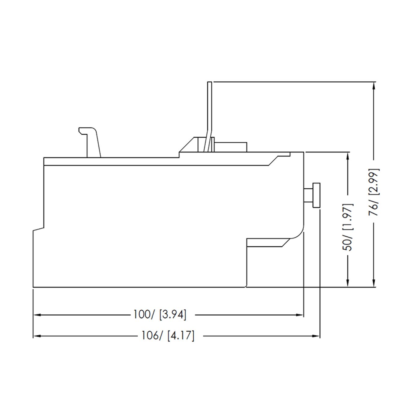 WEG RW67-2D side dimensions