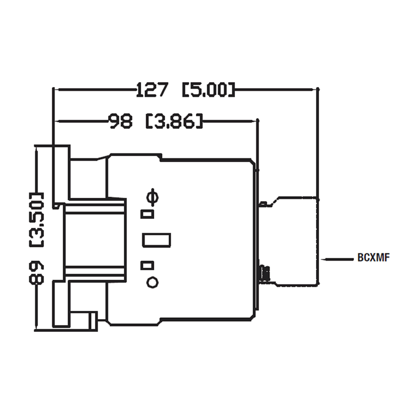 WEG CWM32-00-30V56 side dimensions