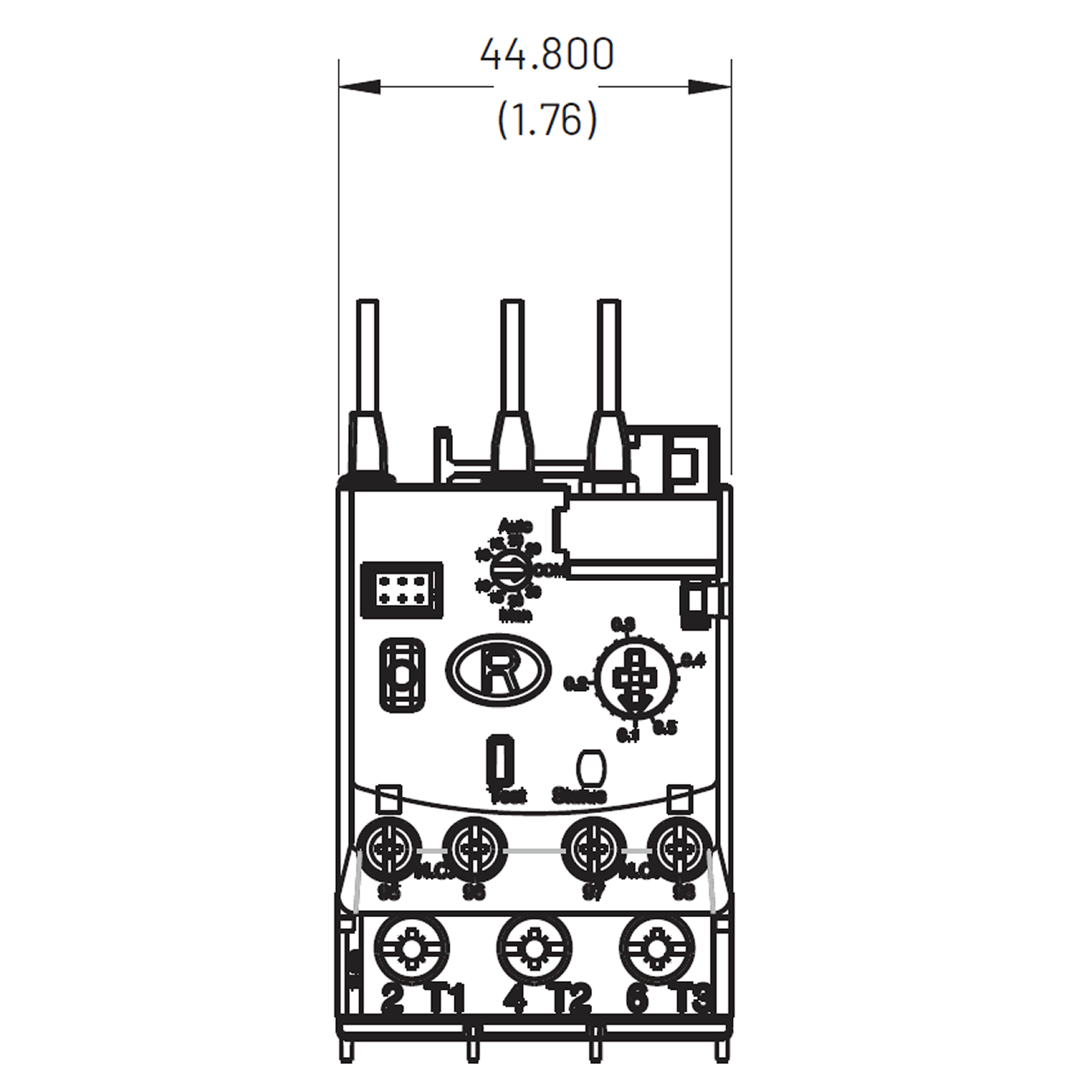 Sprecher + Schuh CEP7-1EFDB front dimensions