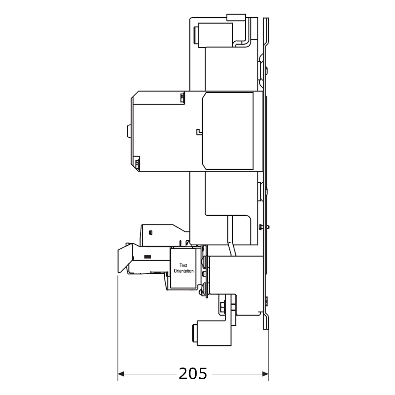 Eaton AN19SN0 side dimensions