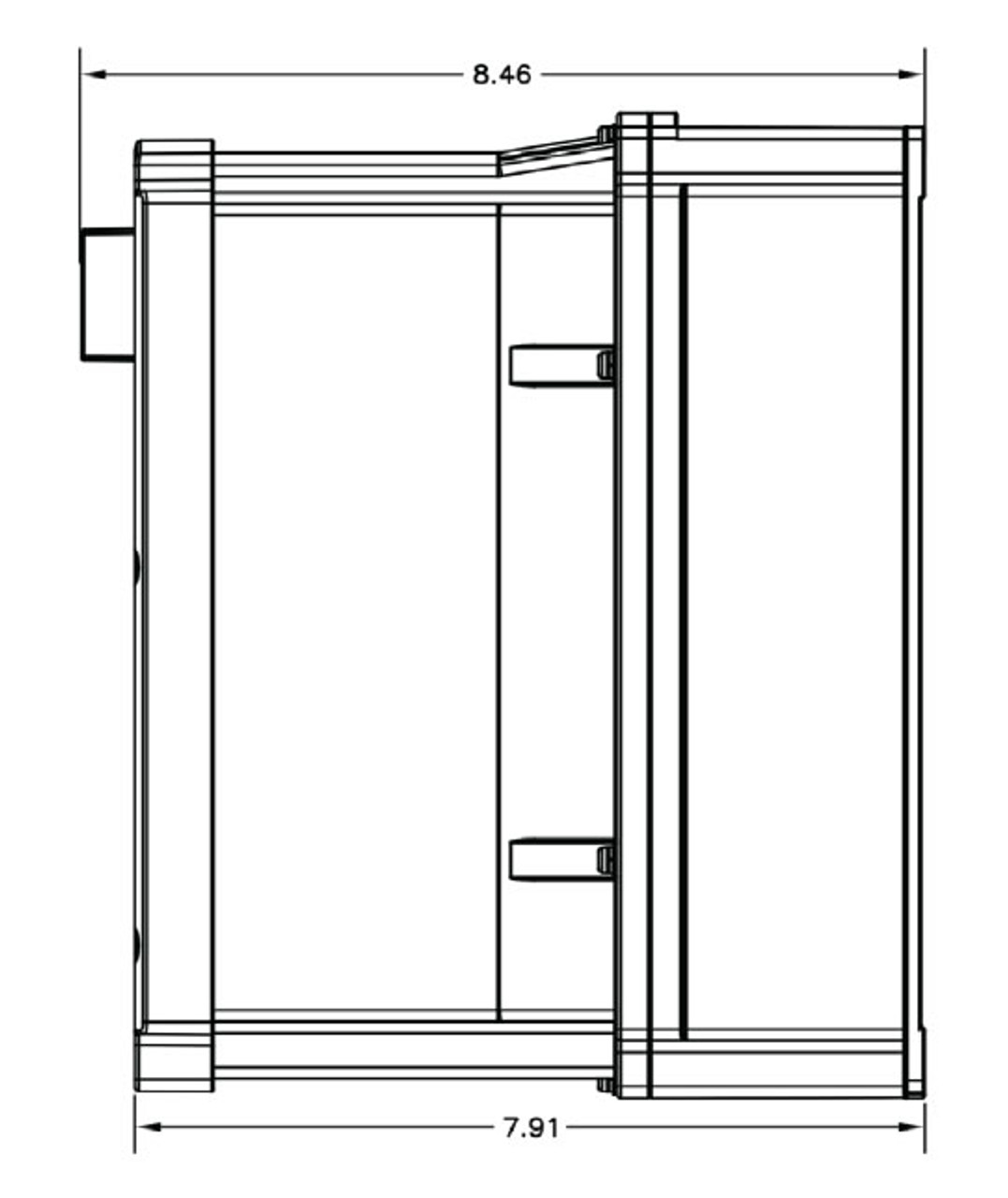 Benshaw RSI-003-SW-24 Side Dimensions