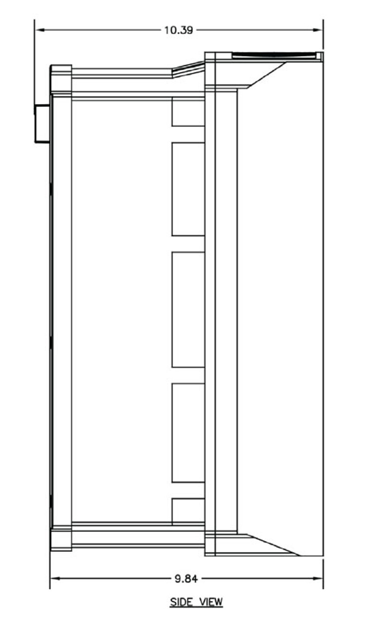 Benshaw RSI-025-SW-44 Side Dimensions