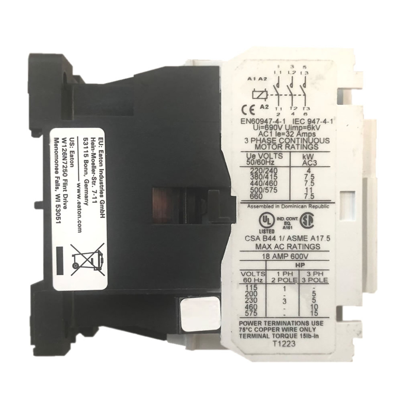 Eaton CE15DNS3CB side view