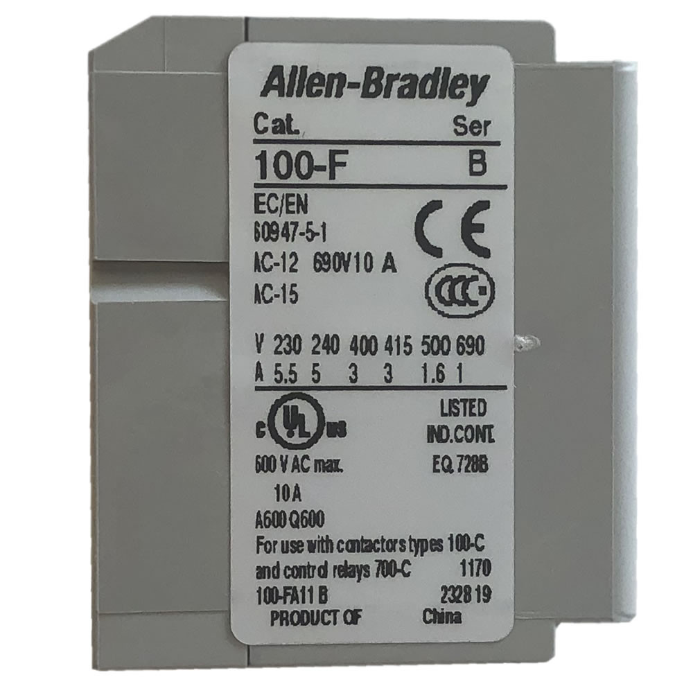 100-FA11 Aux Contact – 1 NO/1 NC, Front Mount | In Stock