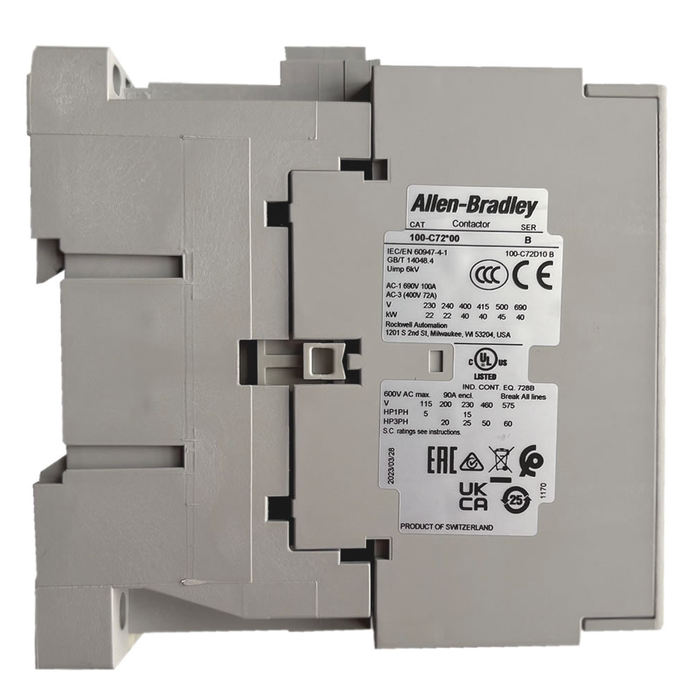 Allen Bradley 100-C72KJ00 side label