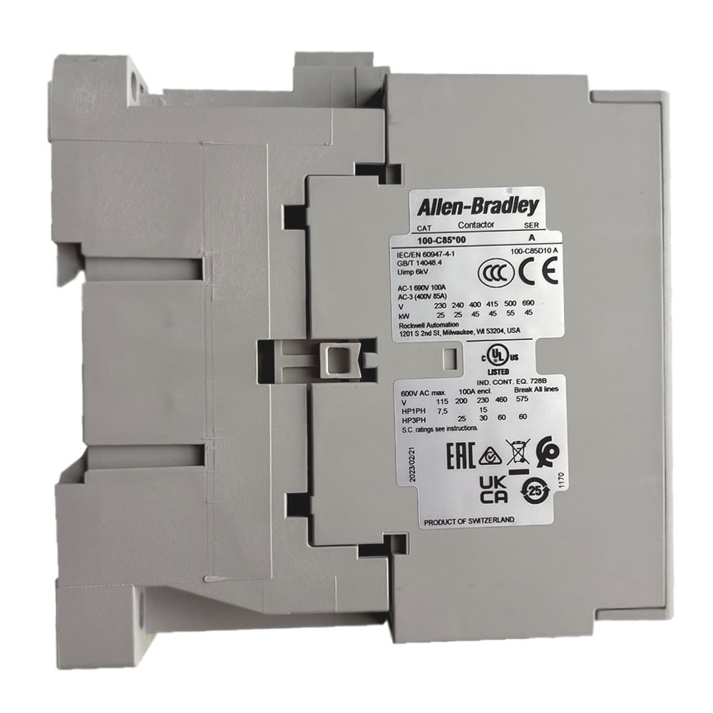 Allen Bradley 100-C85KJ00 Contactor 85A 3-Pole, 24V AC Coil | Kent