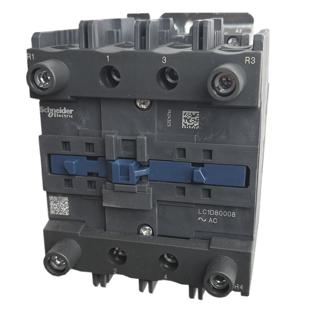 Schneider Electric LC1D80008 4-pole TeSys D contactor front view