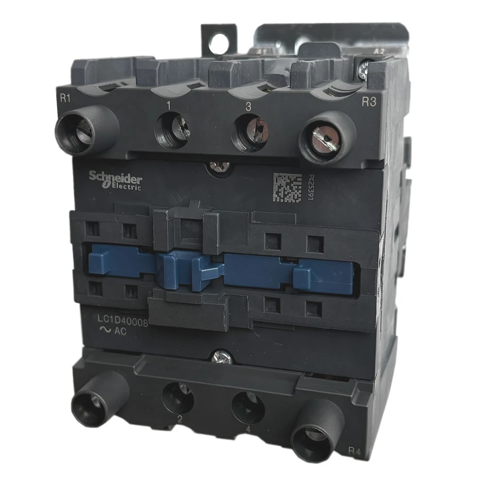 Schneider Electric LC1D40008B7 4-pole TeSys D contactor front view