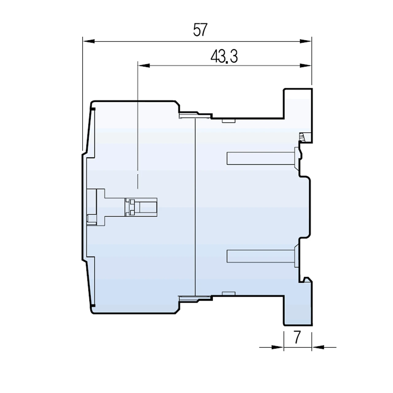 Metasol GMC-9M side dimensions