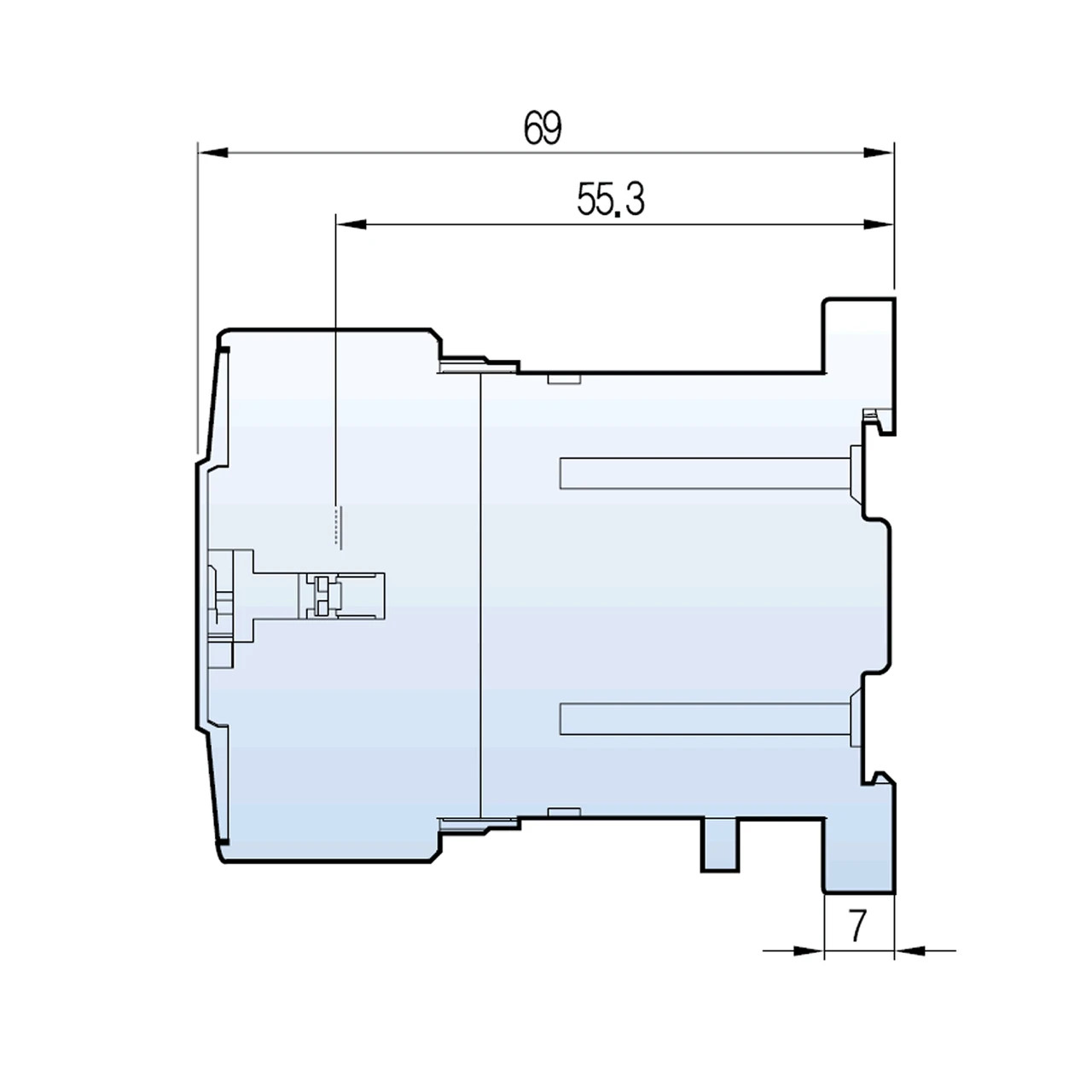 Metasol GMD-12M side dimensions