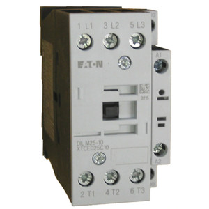 Eaton XTCE025C10 XT IEC 25A 3-pole contactor front view