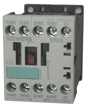 Siemens 3RH1140-1AB00 4 pole control relay