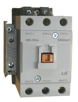 LS Electric MC-50A Metasol 50A 3-pole contactor front view