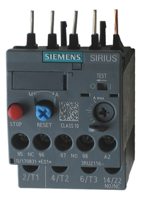 Siemens 3RU2116-0CB0 thermal overload relay