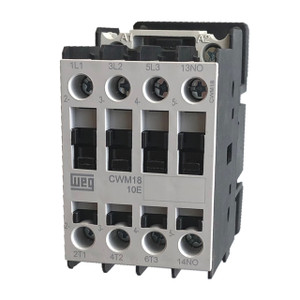 WEG CWM18 IEC 18A 3-pole contactor front view