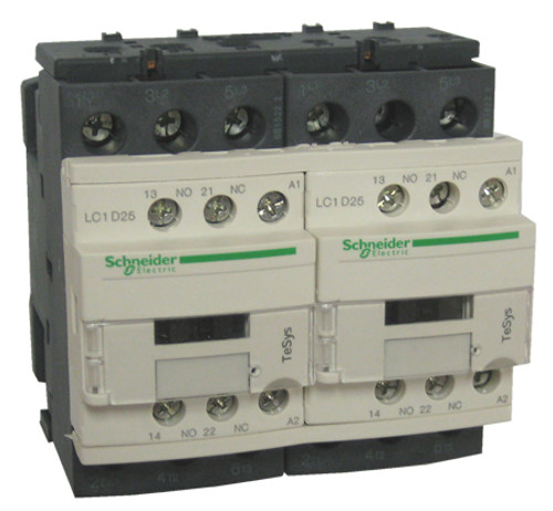 LC1D25M7, Schneider Electric LC1D Series Contactor, 220 V ac Coil, 3-Pole,  25 A, 11 kW, 3NO, 690 V ac