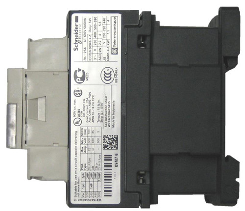 Schneider Electric LC1D09T7 side label