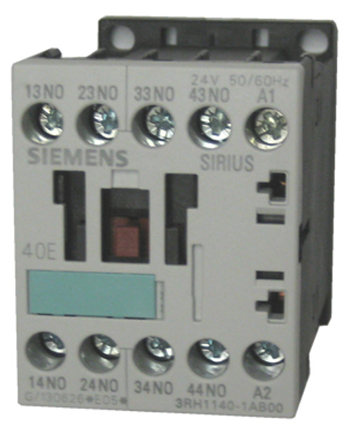 Siemens 3RH1140-1AB00 4 pole control relay