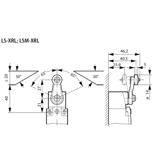 Eaton LS-XRL dimensions