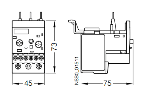 Siemens 3RB2026-2RB0 dimensions