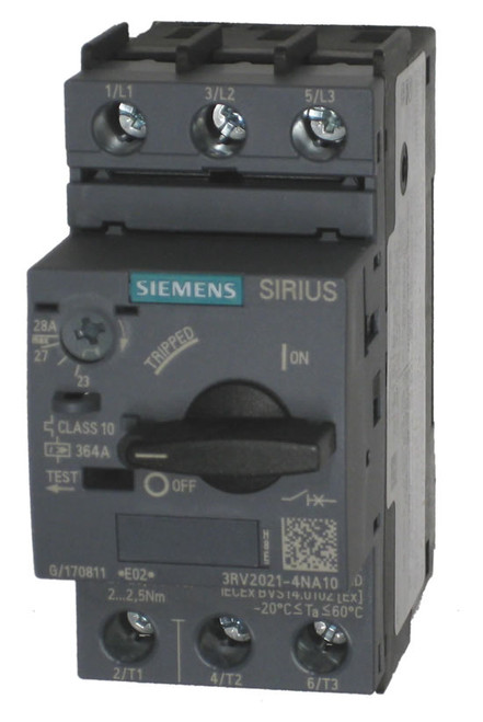 Siemens 3RV2021-4NA10 Manual Motor Protector Siemens 3RV2021-4NA10 Manual Motor Protector